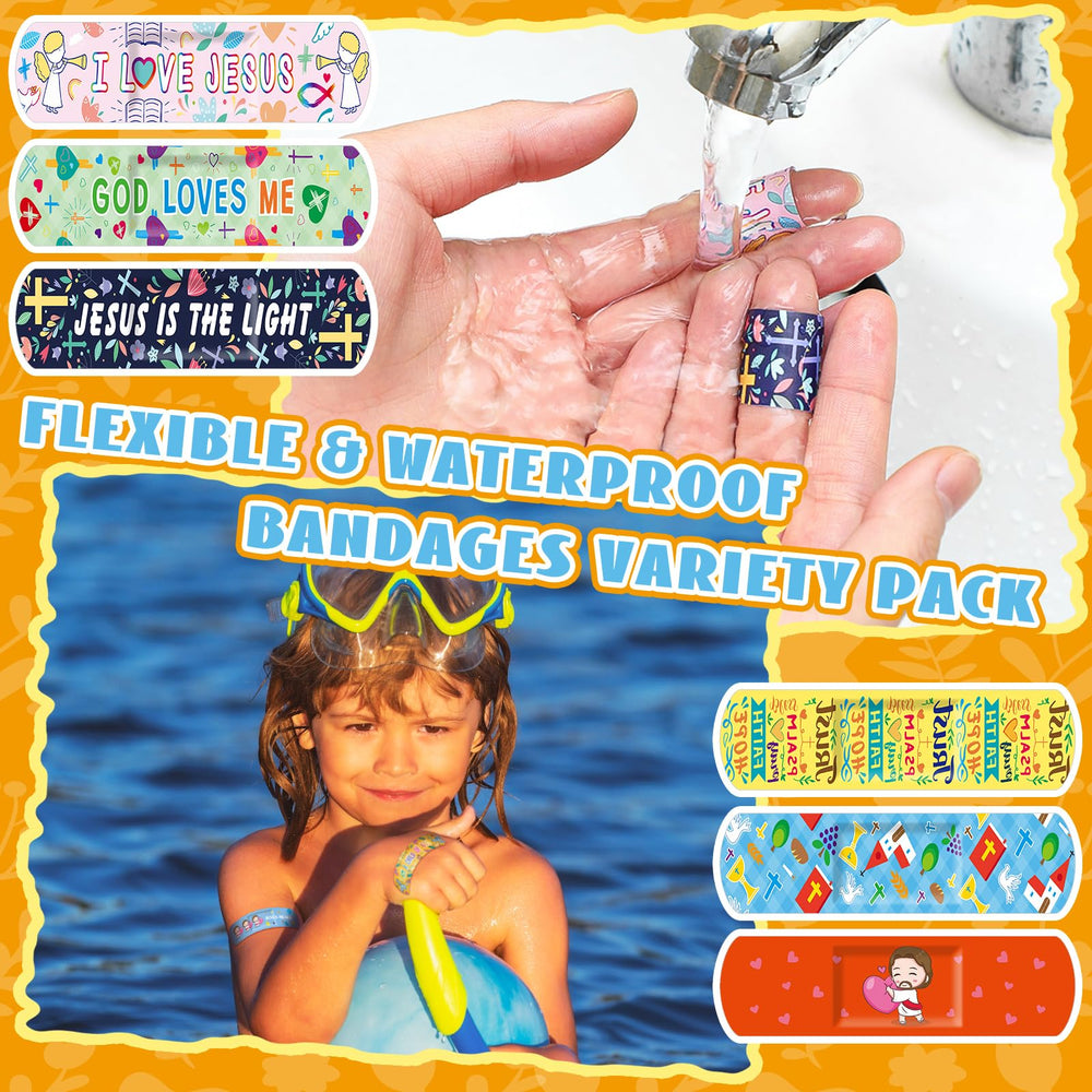 Geiserailie Jesus Bandages variety designs for kid-friendly selection