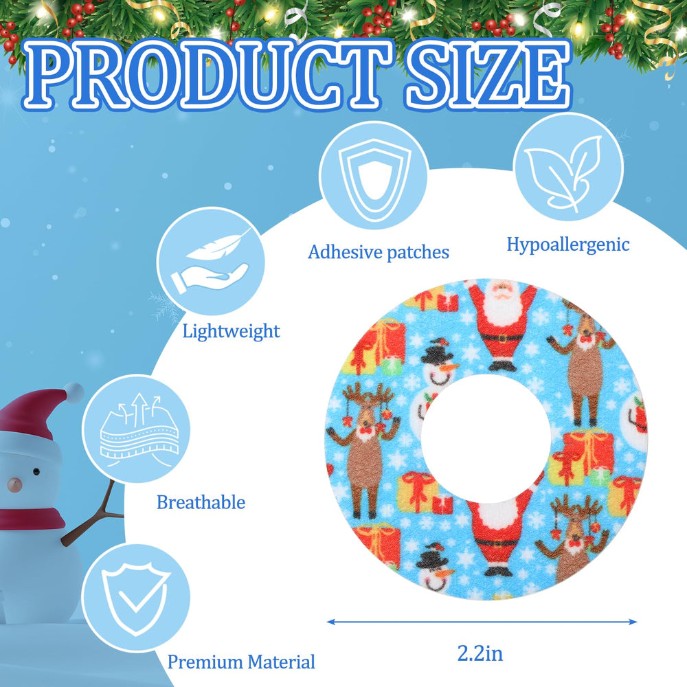 Geiserailie Libre3 snowflake patch keeps CGM secure and breathable.