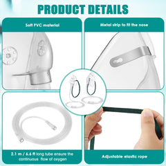 Geiserailie mask with adjustable elastic strap for secure fit.