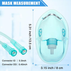 Geiserailie mask showing adjustable elastic headband for a secure fit