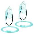 Geiserailie 2-Pack L Oxygen Mask with 6.6 ft Tubing – Adjustable Adult Masks
