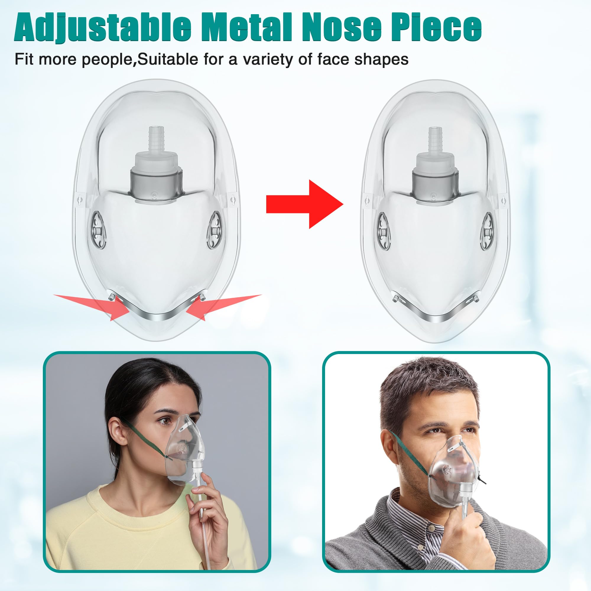 Geiserailie oxygen mask, individually packaged for hygiene.