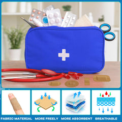 Geiserailie square bandage offers secure coverage for fingertip and minor cuts.