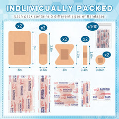 Geiserailie waterproof fingertip bandages in individual wrappers for quick wound care.