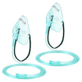 Geiserailie 2-Pack XL Oxygen Mask with 6.6 ft Tubing | Adjustable Elastic Headband – Adult Mask