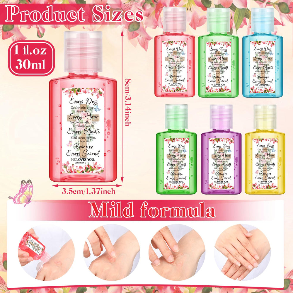 Gejoy pocket-size 1oz sanitizer easy to carry in purse.