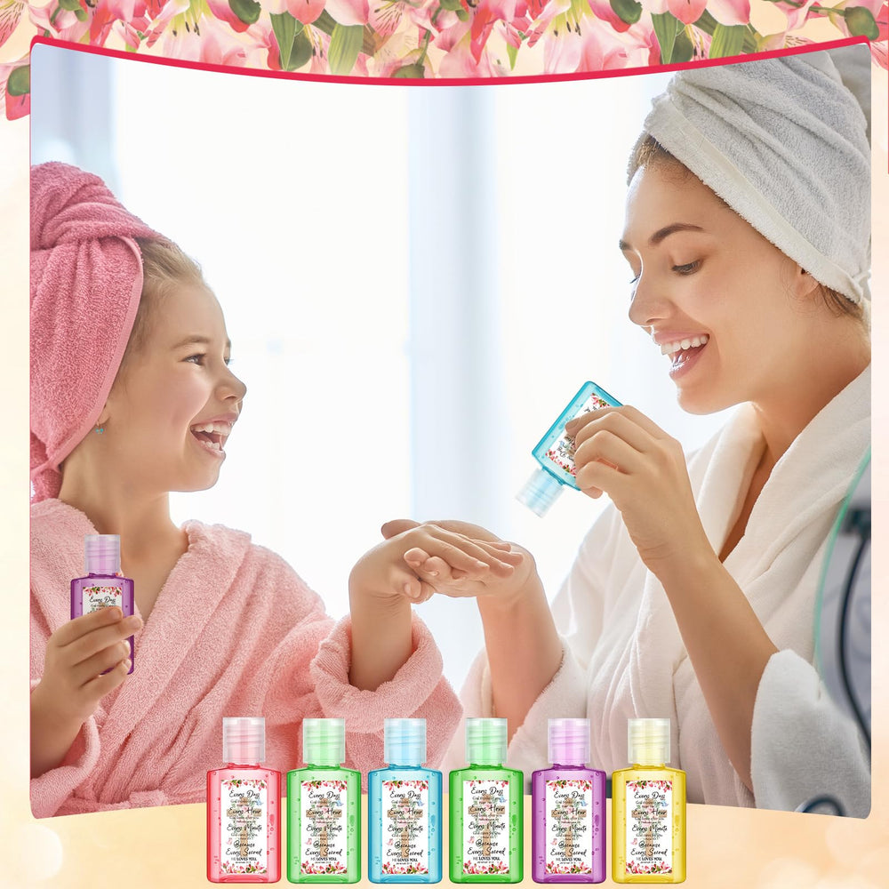 Gejoy portable 1oz hand sanitizer fits pockets and purses.