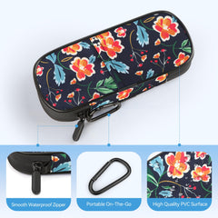 Gelozid diabetic supplies organizer with elastic loops holds vials securely.