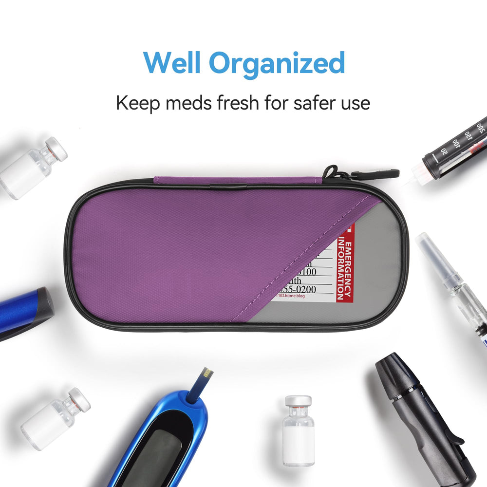 Gelozid insulin pen case uses elastic loops to secure vials
