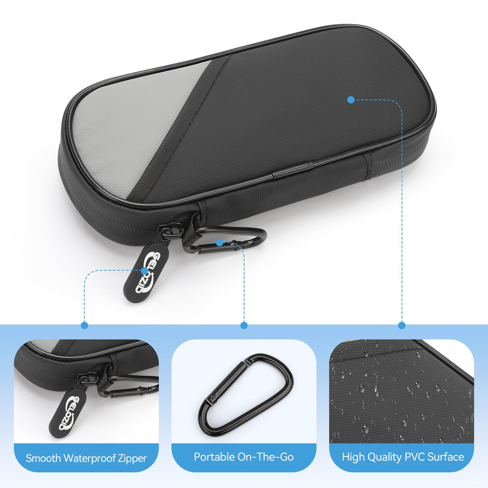 Gelozid insulin pen secured inside the case for safe transport.