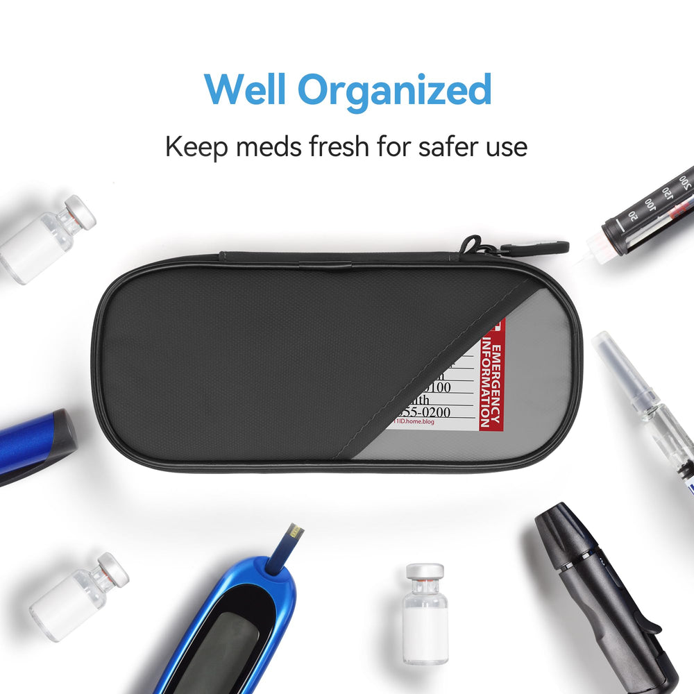 Gelozid reusable ice packs paired with the case for reliable cooling.