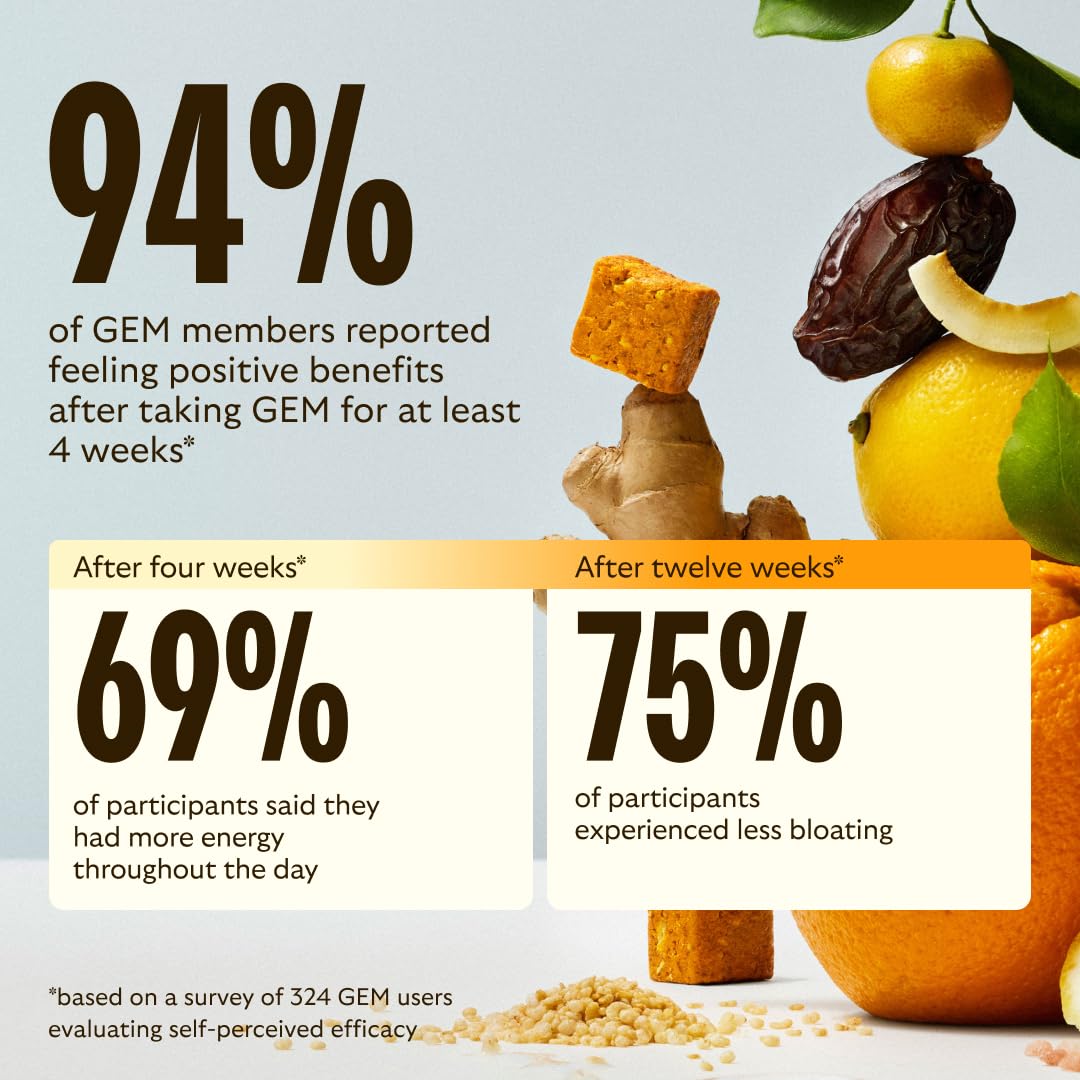 GEM Daily Bite nutrition panel highlights 20+ whole-food vitamins