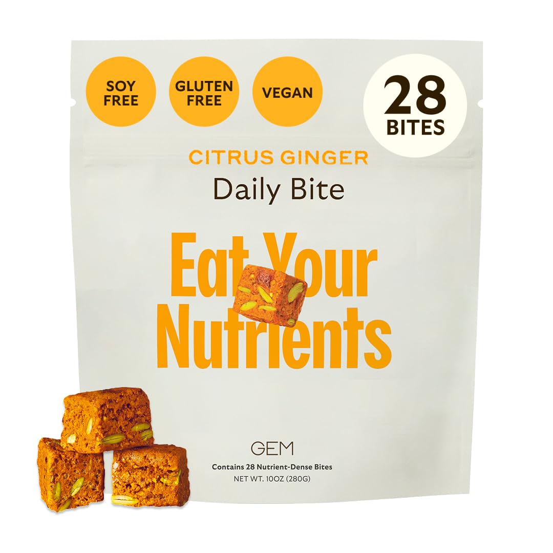 GEM Daily Multivitamin bottle-front view for convenient daily bite and wellness