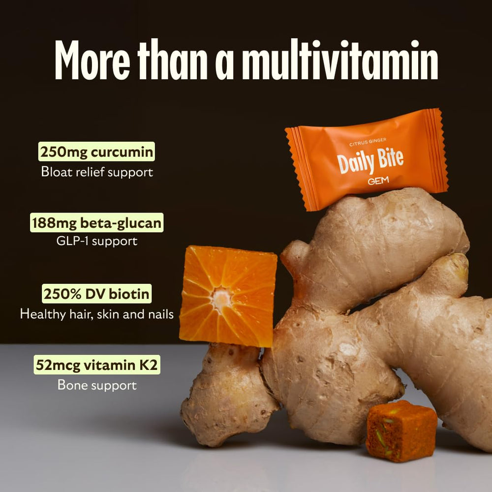 GEM Daily Multivitamin travel-pack image demonstrates on-the-go nutrition