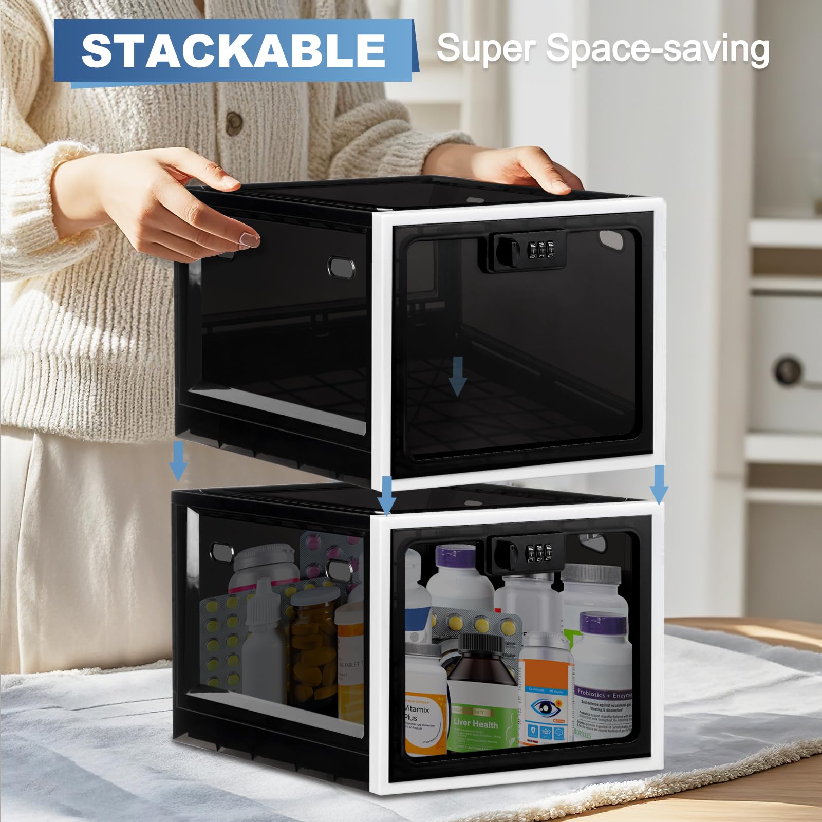 Gemaxvoled BPA-free clear material suitable for pantry storage