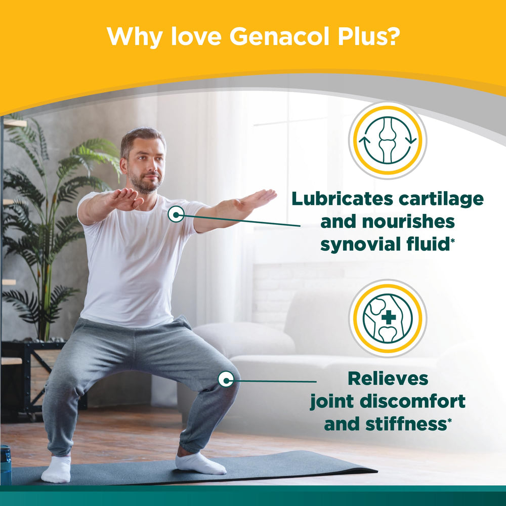 Genacol jar on shelf conveys product availability and reliability