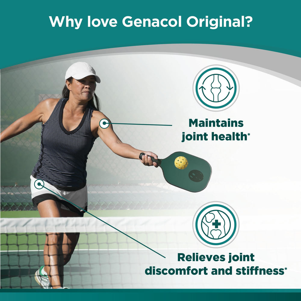 Genacol Original capsules ideal for an active lifestyle.