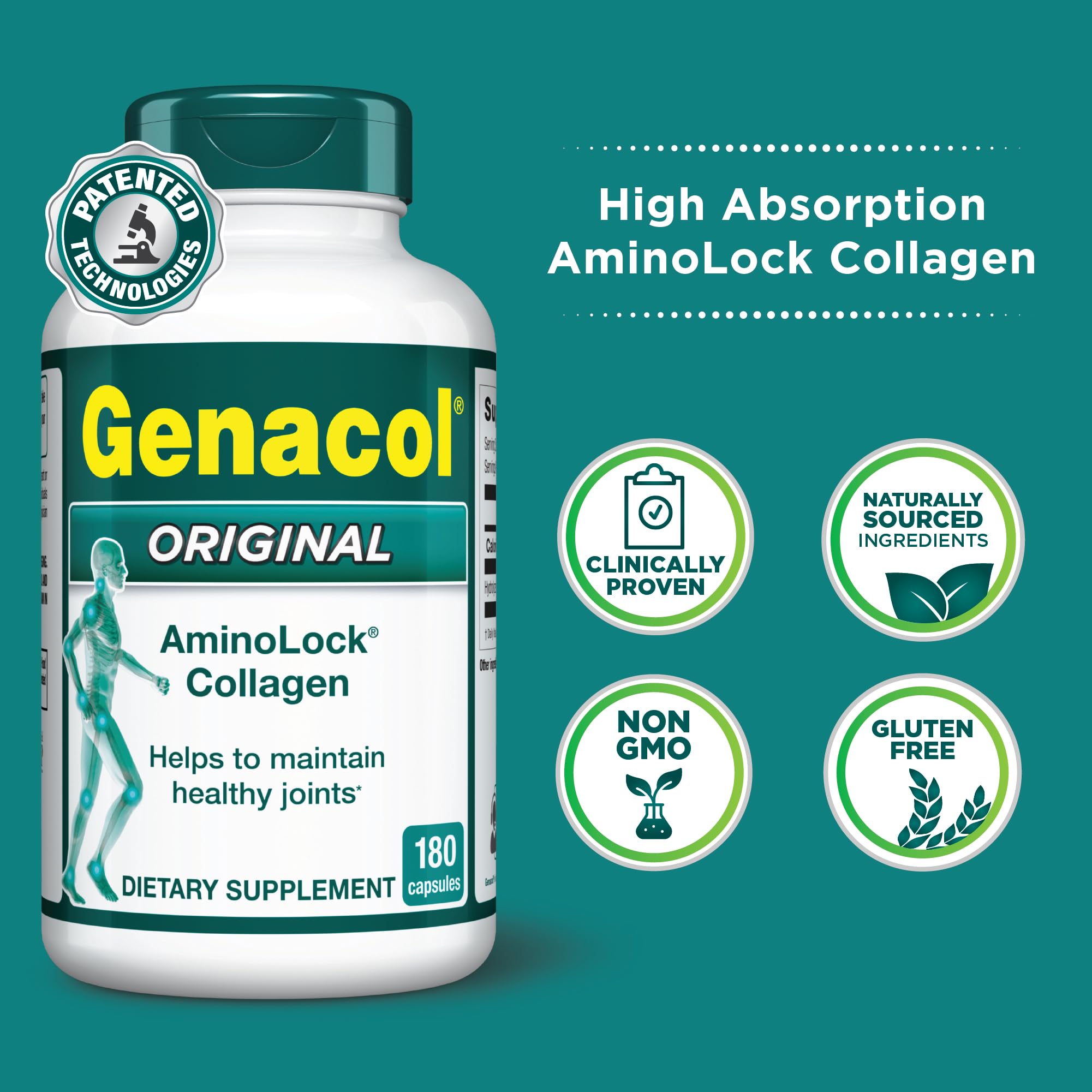 Genacol Original capsule tray with convenient dosage.