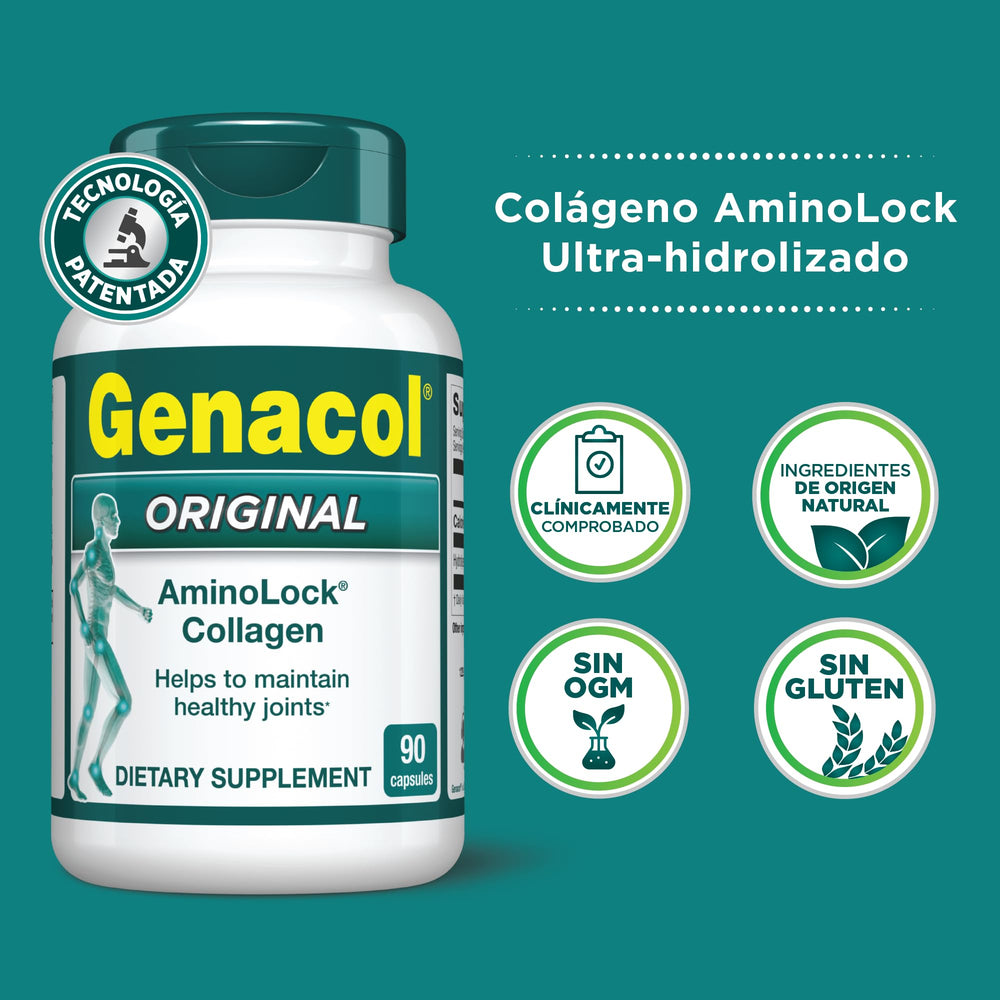Genacol Original non-GMO seal, emphasizing high-quality ingredients