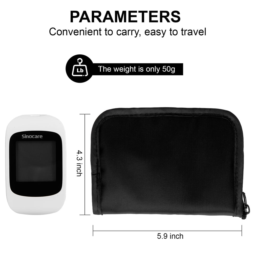 GENCAM diabetes supply case travel-ready bag for on-the-go checks.