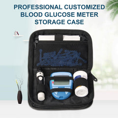 GENCAM diabetes supply case durable zipper closure for reliable use.