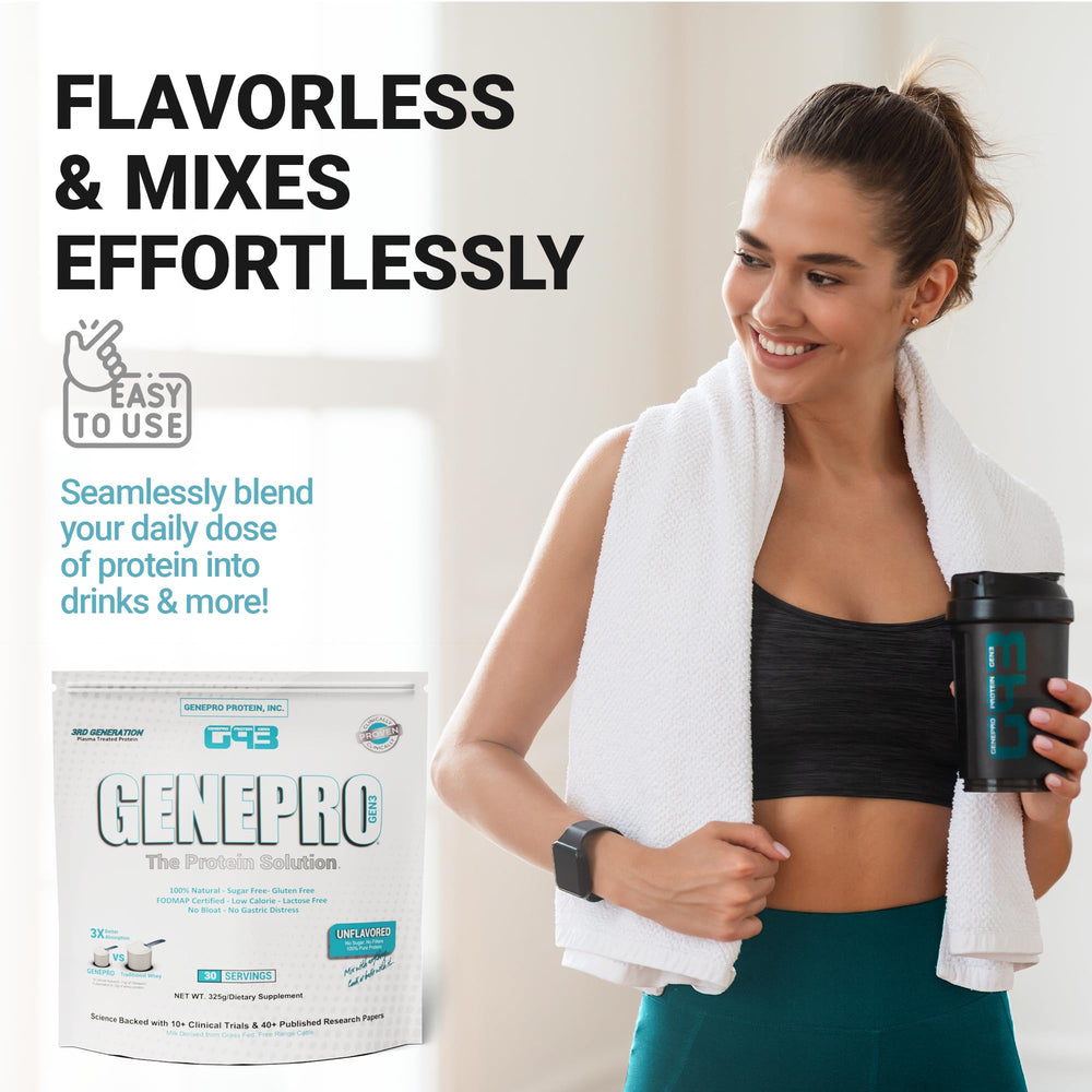 GENEPRO GEN. 3 clinical testing information sheet for trusted wellness support.