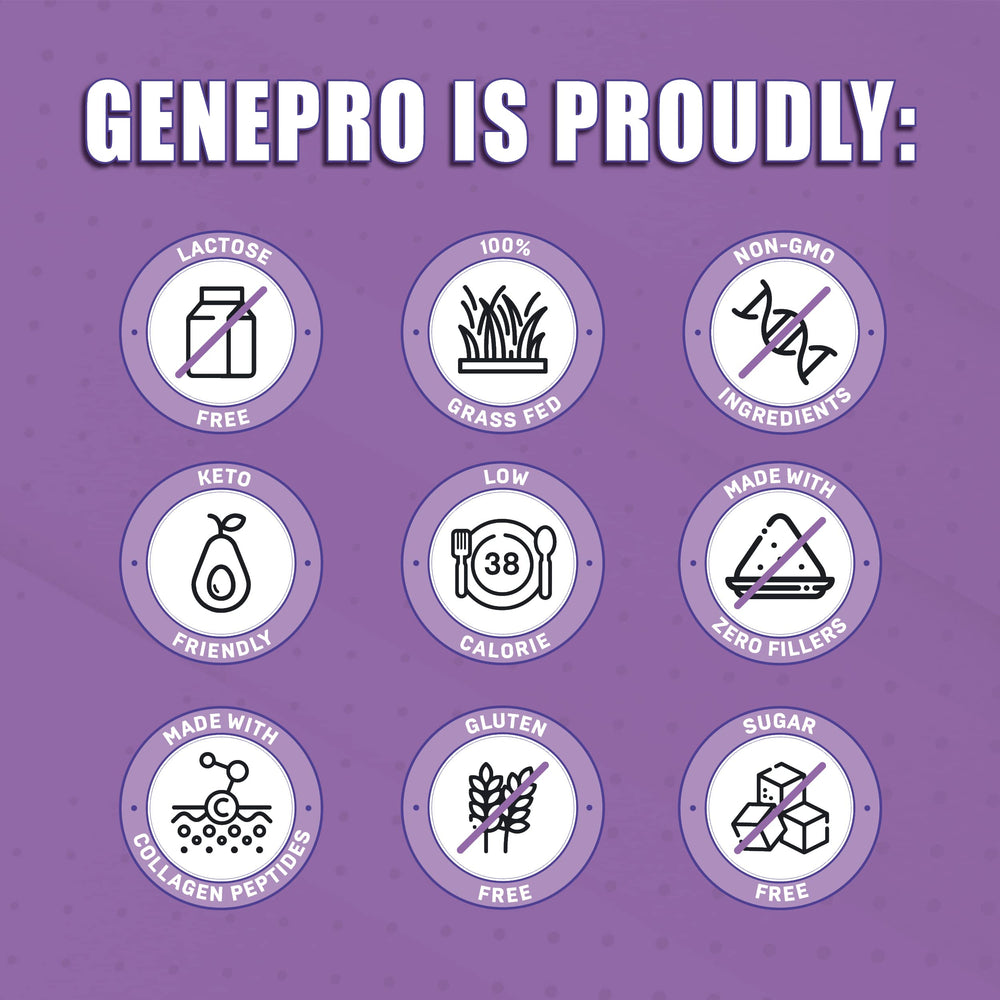 Close-up of collagen peptides in GENEPRO GEN. 3 for daily shakes