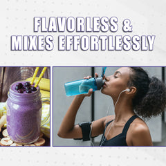 GENEPRO GEN. 3 scoop and glass emphasizes easy mixability