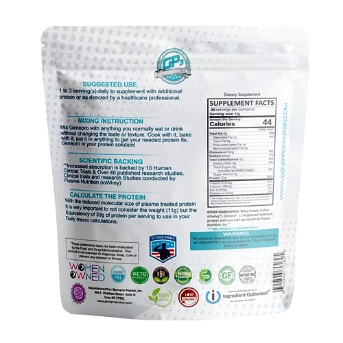 GENEPRO GEN. 3 bottle showcases lactose-free formula for shakes