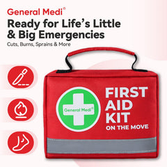 General Medi compact design with organized compartments for quick access