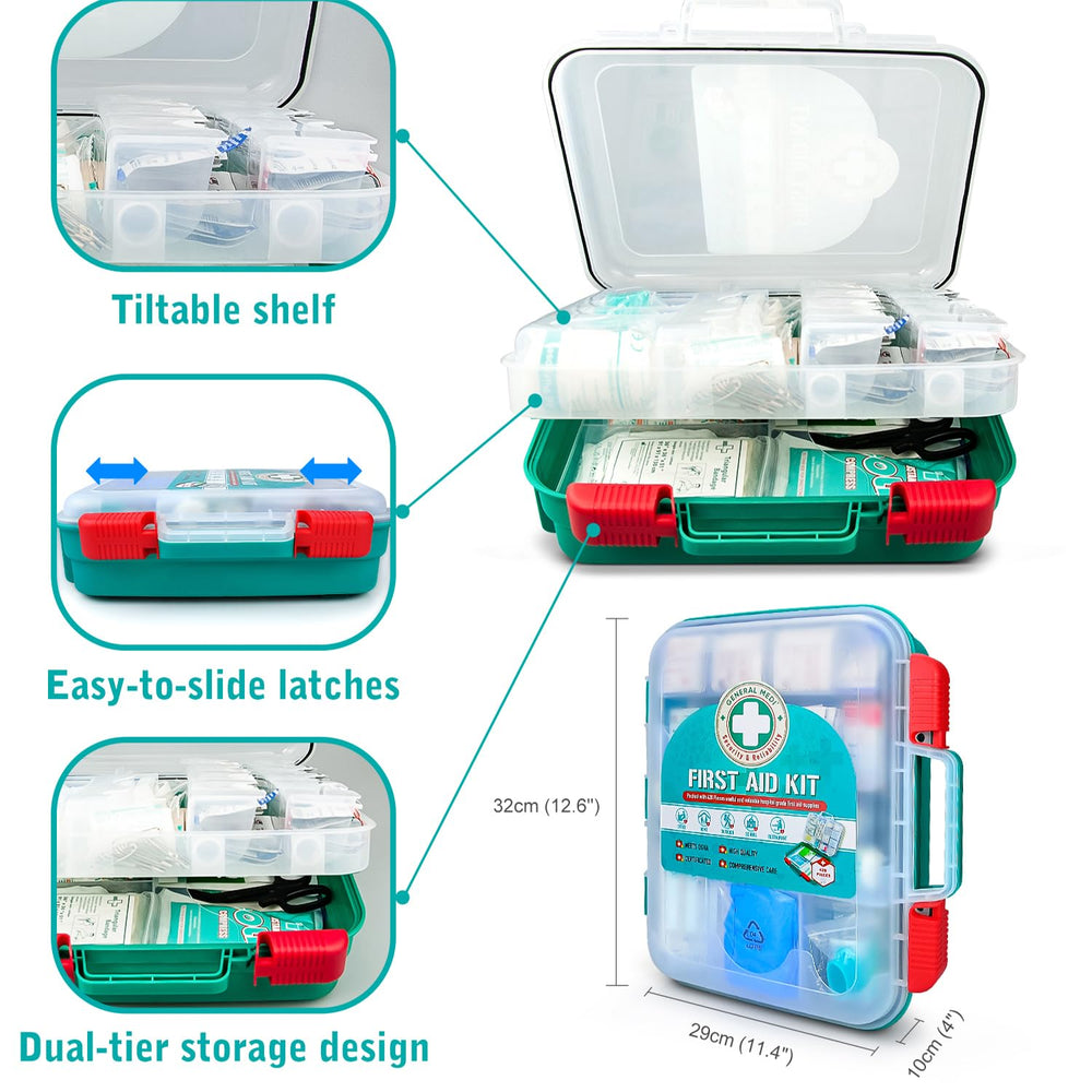 General Medi travel-ready kit in car view for road side readiness