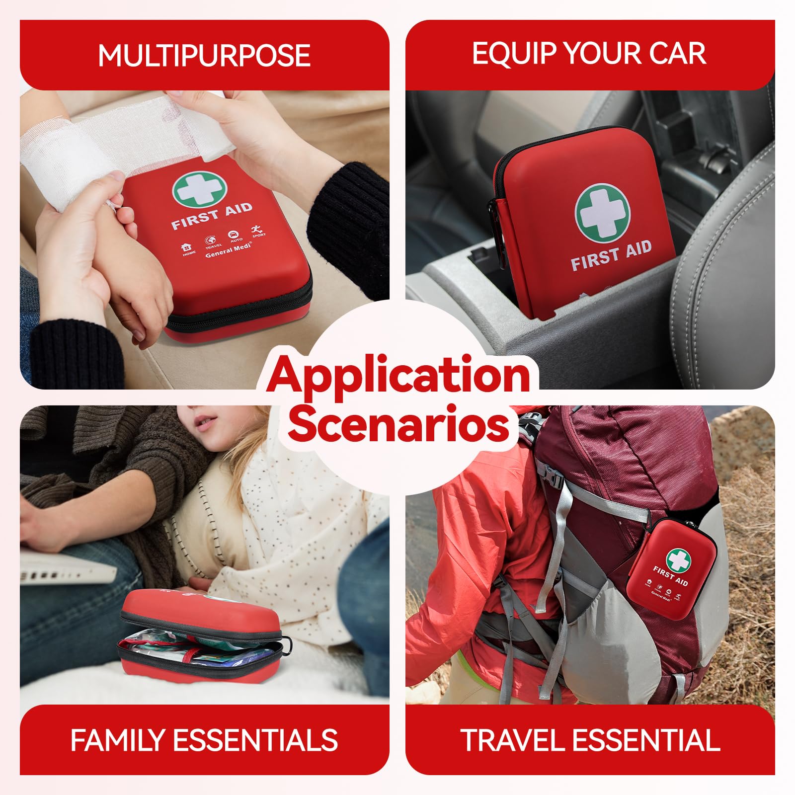 General Medi hard-case kit with a wide range of supplies.