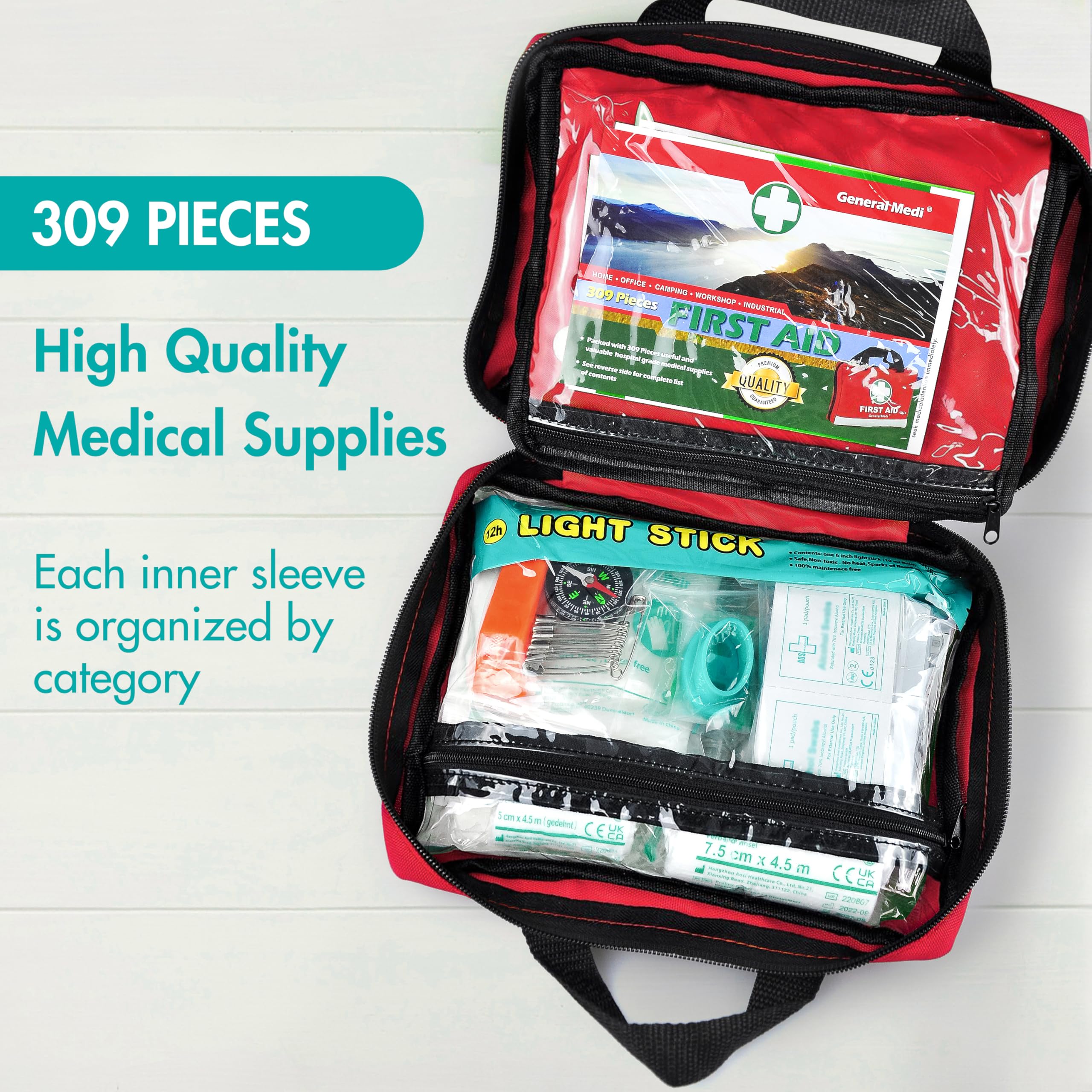 General Medi first aid kit emergency blanket to stay warm in emergencies
