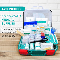 General Medi 420-piece kit organized compartments for easy item location