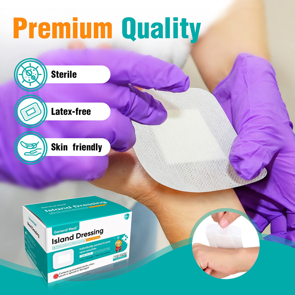 General Medi gauze pad ultra-soft cotton close-up ideal for comfortable dressing changes.