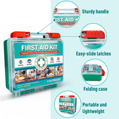 General Medi office and home first aid kit on desk for quick access