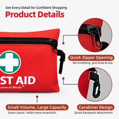 Travel-friendly scissors in the General Medi first aid kit for on-the-go needs.