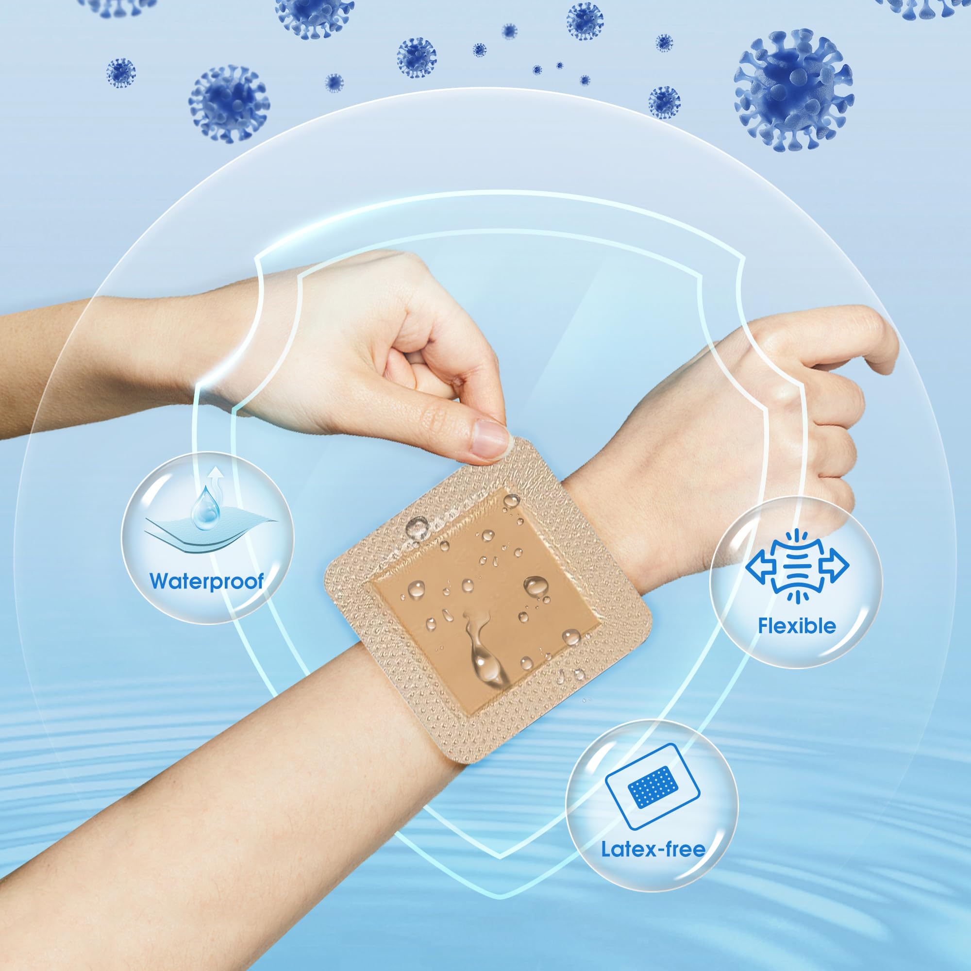 Individually sterile packaging for General Medi dressing ensures cleanliness