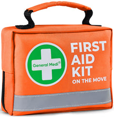 General Medi first aid kit compact bag front view for easy access