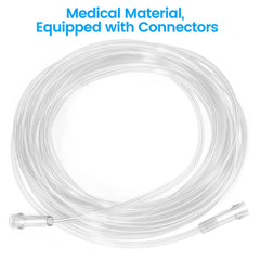 Generic 5ft Oxygen Tube Extension — crush-resistant PVC for durable oxygen delivery.