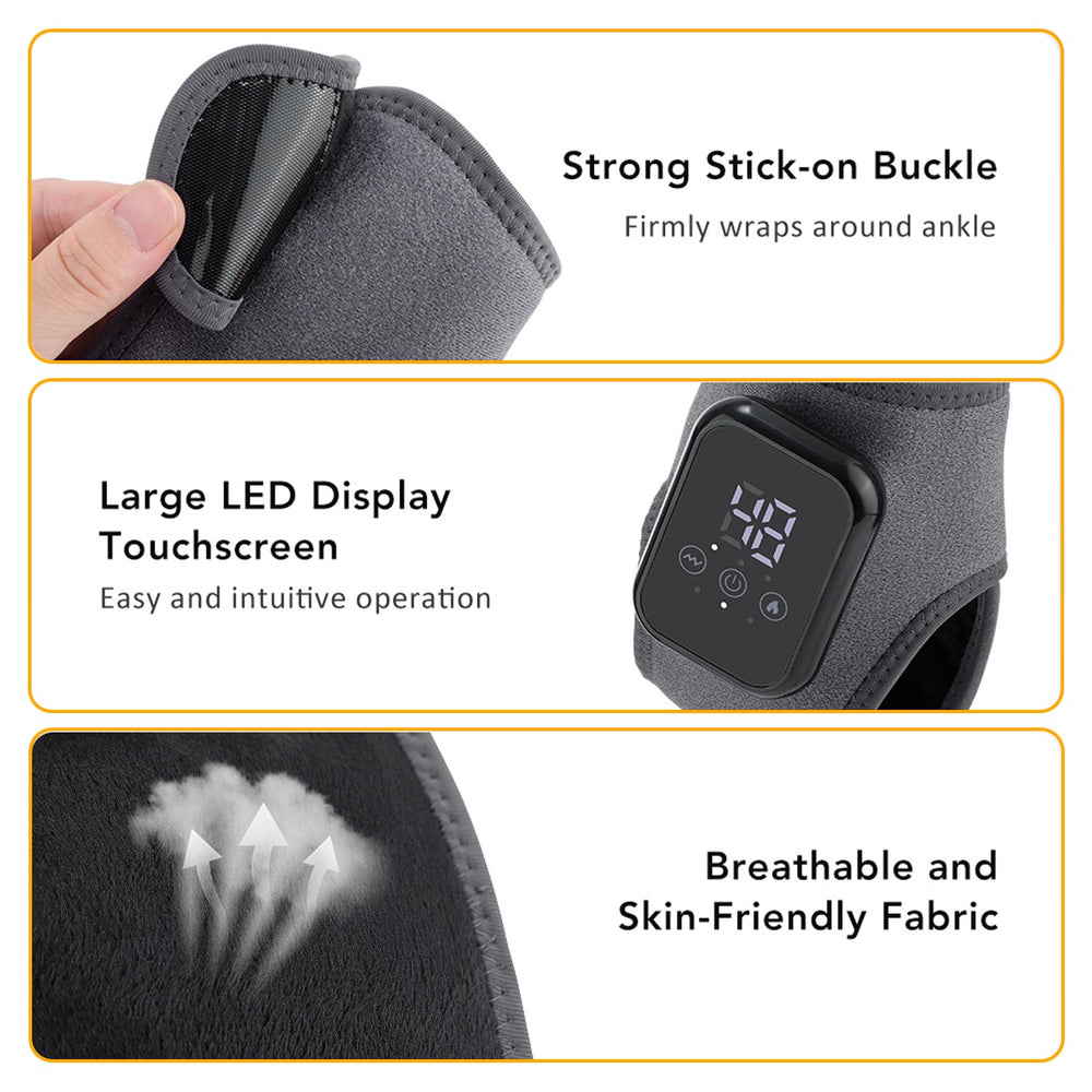 Generic ankle massager in cord-free mode suitable for gym or desk sessions.
