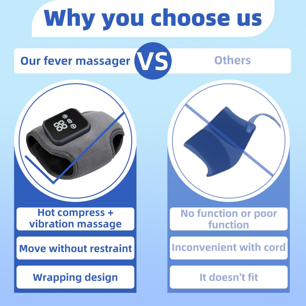 Generic ankle massager heat levels for personalized warmth.