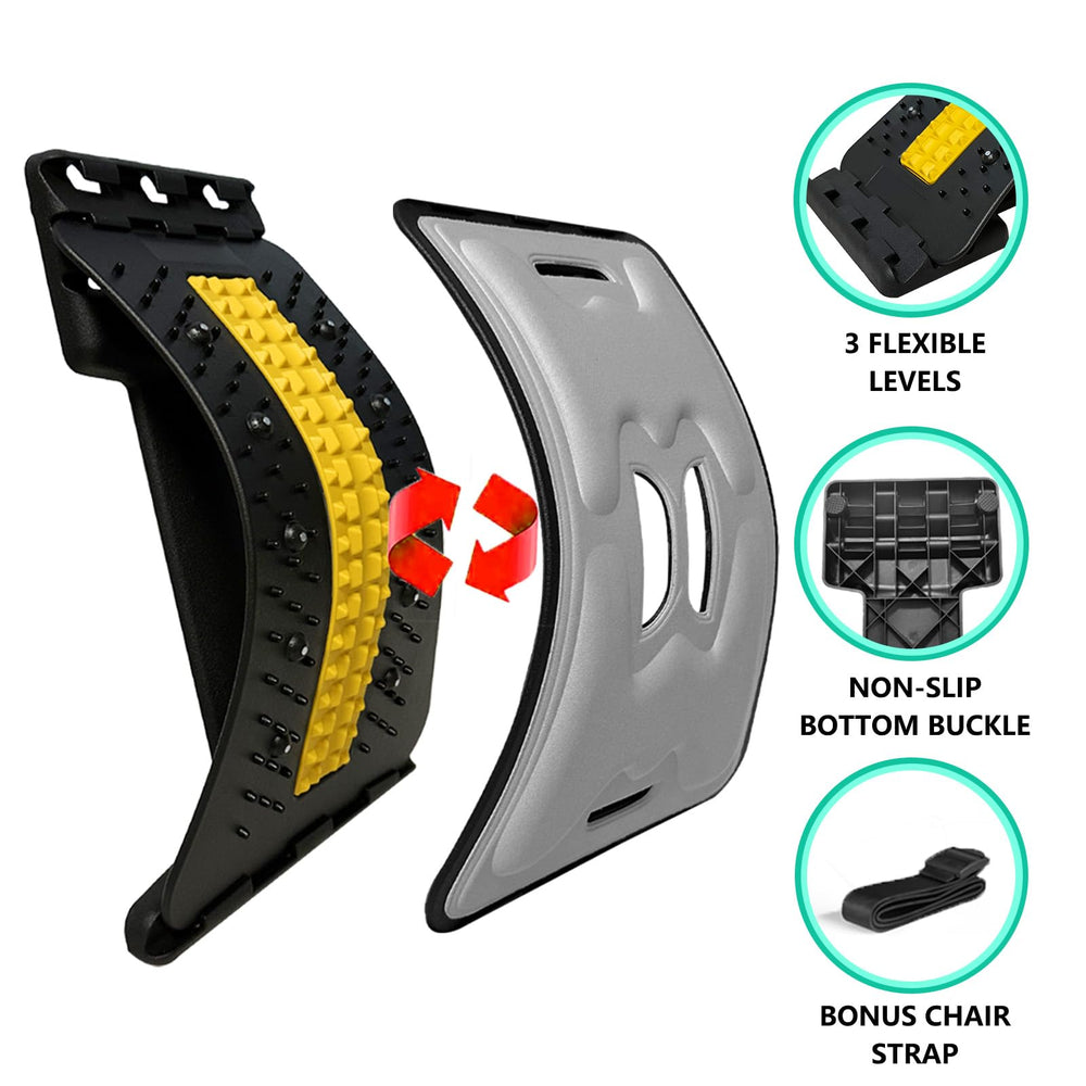 Generic Back Stretcher three-height settings enables personalized back decompression