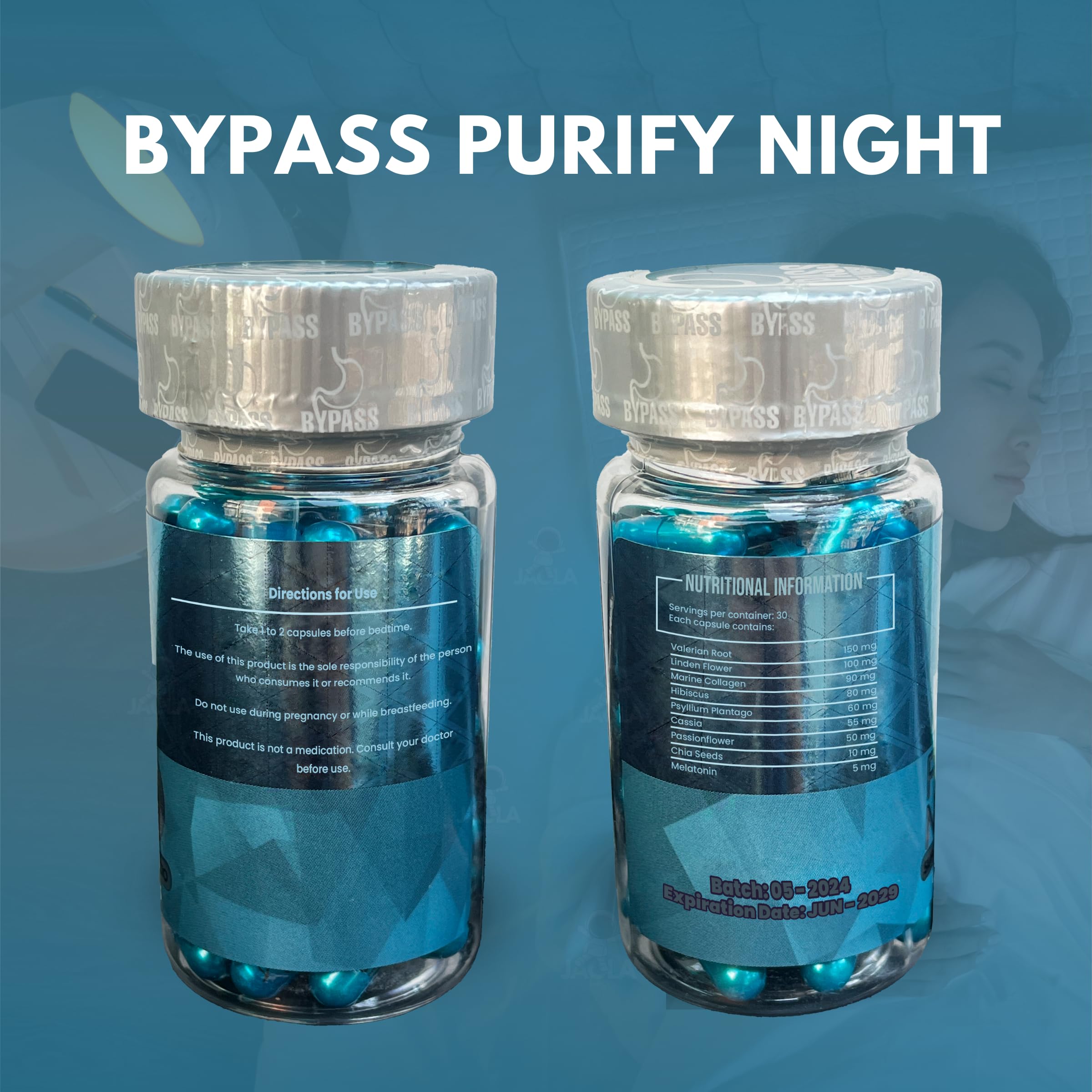 Generic Bypass Duo packaging open for easy access to capsules.