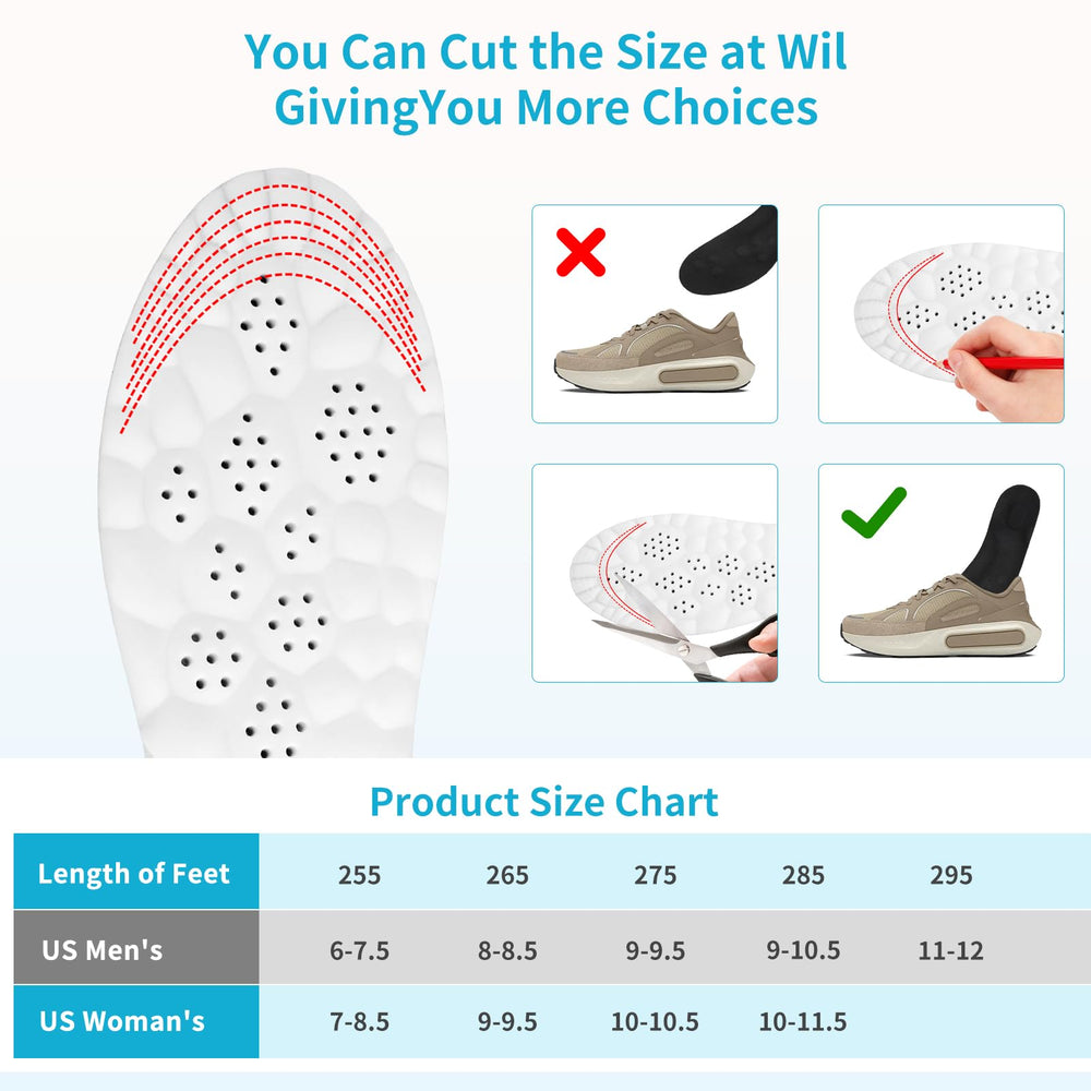 Generic Cloud Soles arch-support design helps align steps for stability.