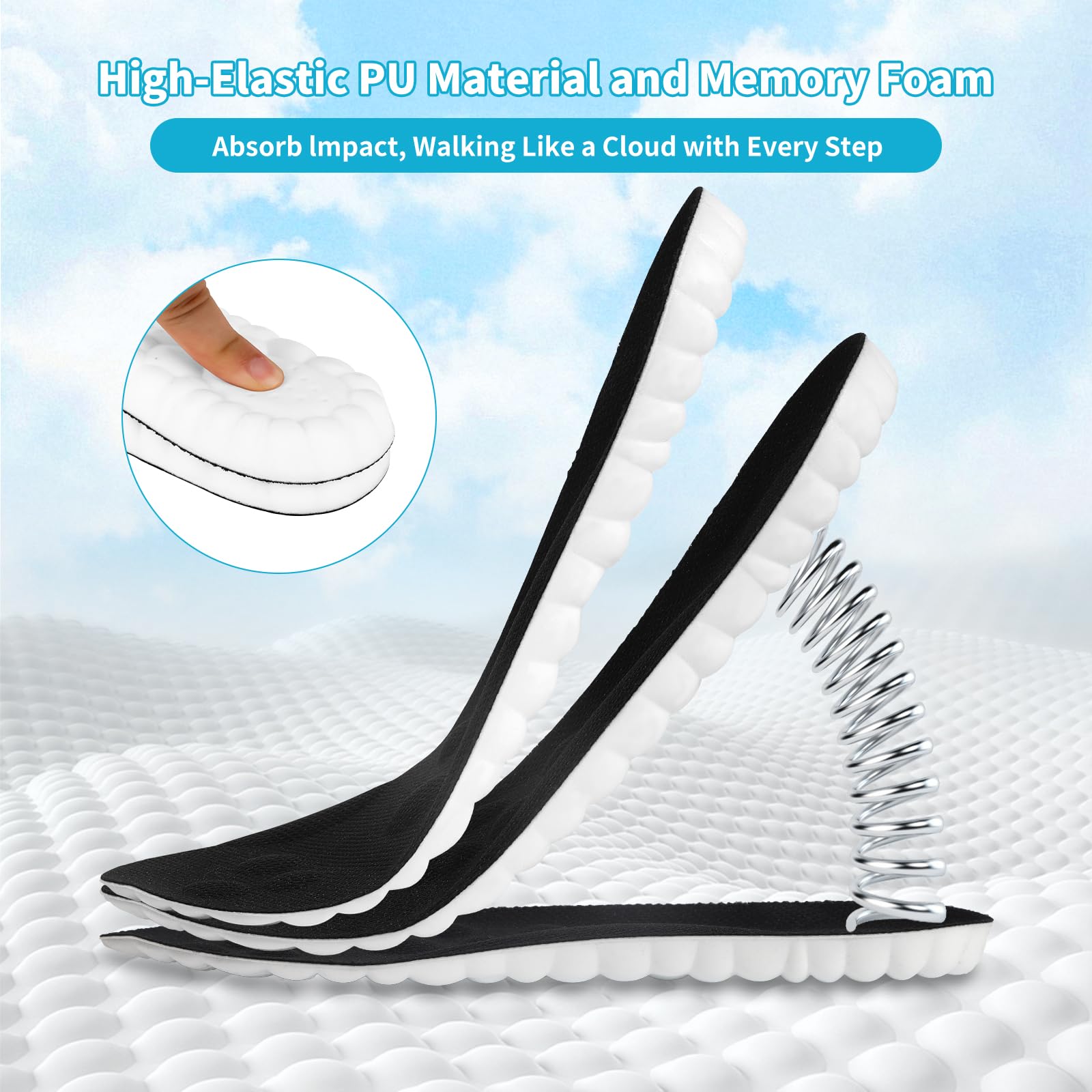 Generic Cloud Soles back shows cut lines for a precise trim to fit.
