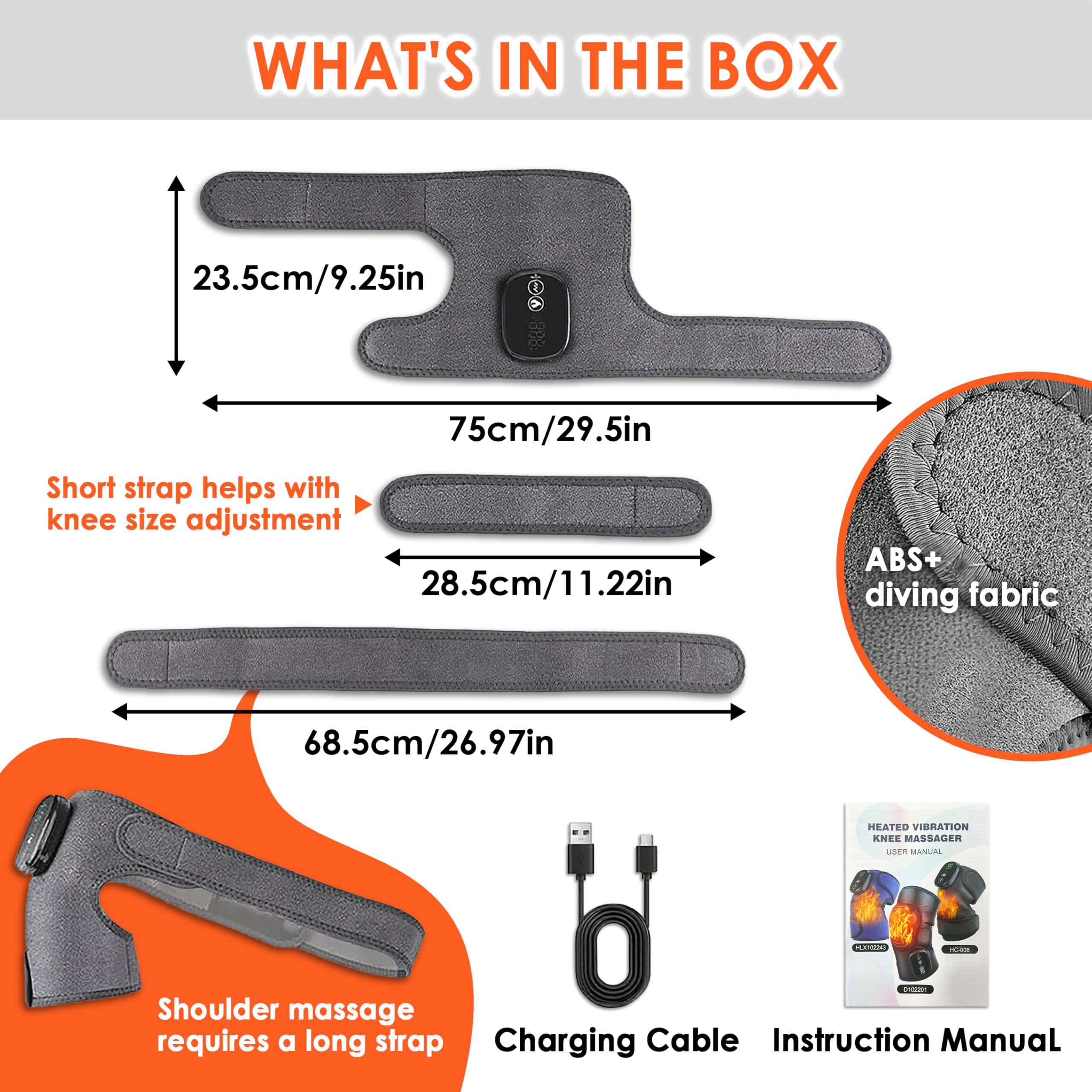 Generic comfortable strap design provides ergonomic support for users