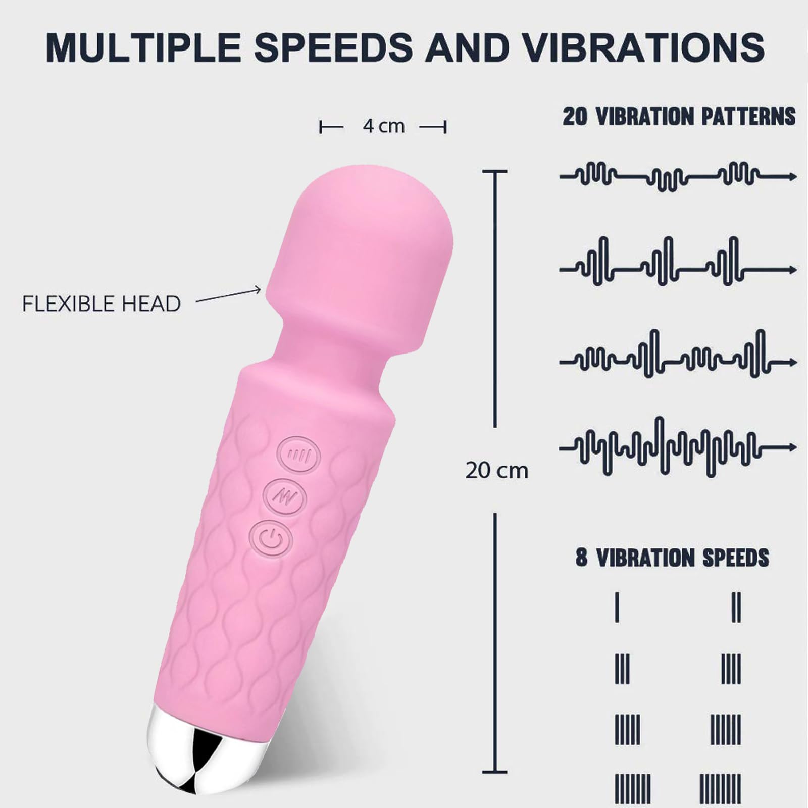 Generic Compact Massager Fits in a Bag for travel use.
