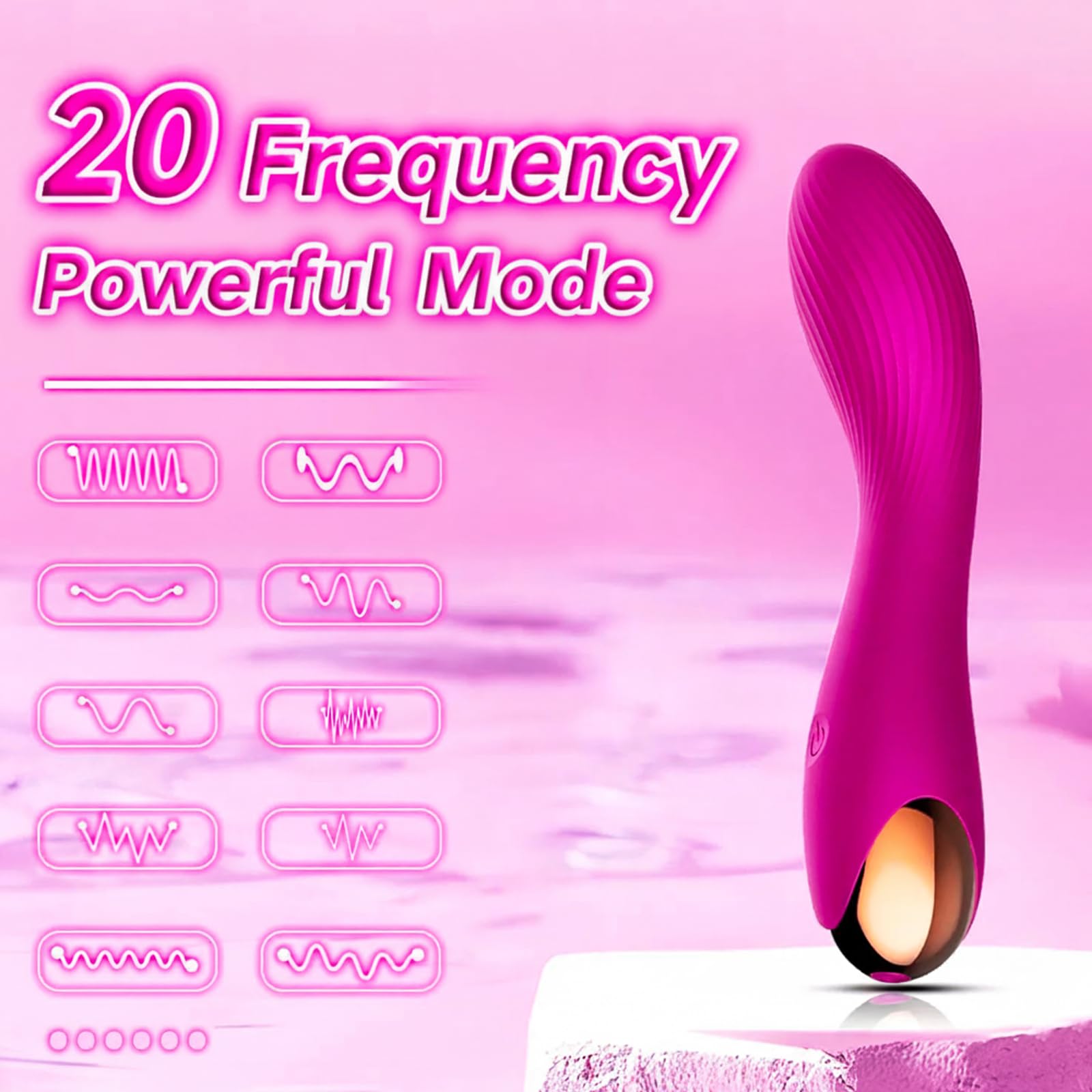 Generic cordless massager designed for portable use and long battery life.