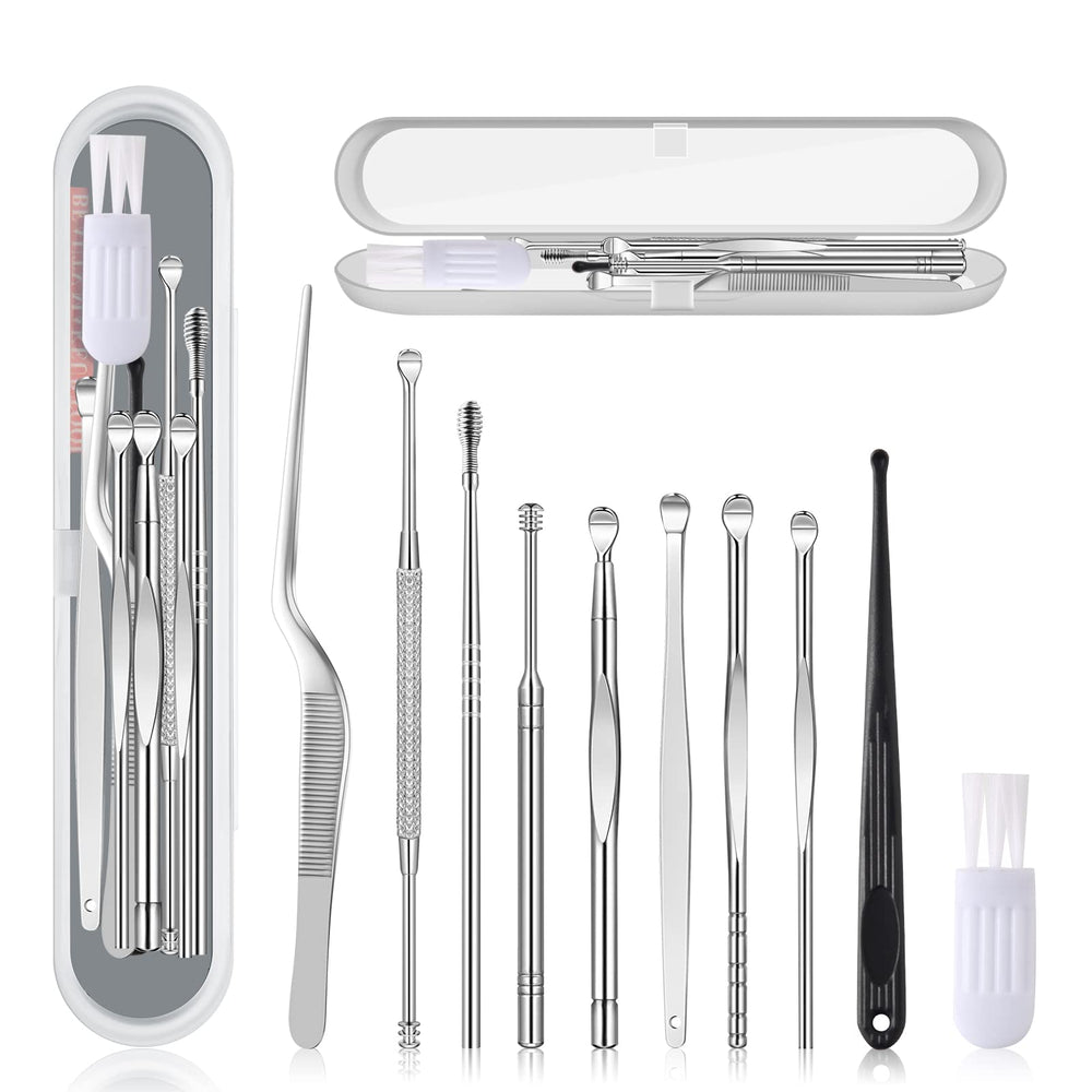Generic Ear Pick kit contents with 10 tools for precise at-home ear cleaning.